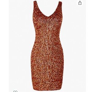 ✨ROSE GOLD SEQUIN COCKTAIL DRESS✨